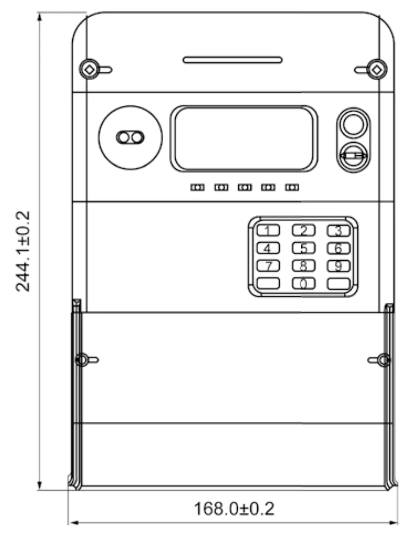 Three Phase Keypad Prepaid Energy Meter