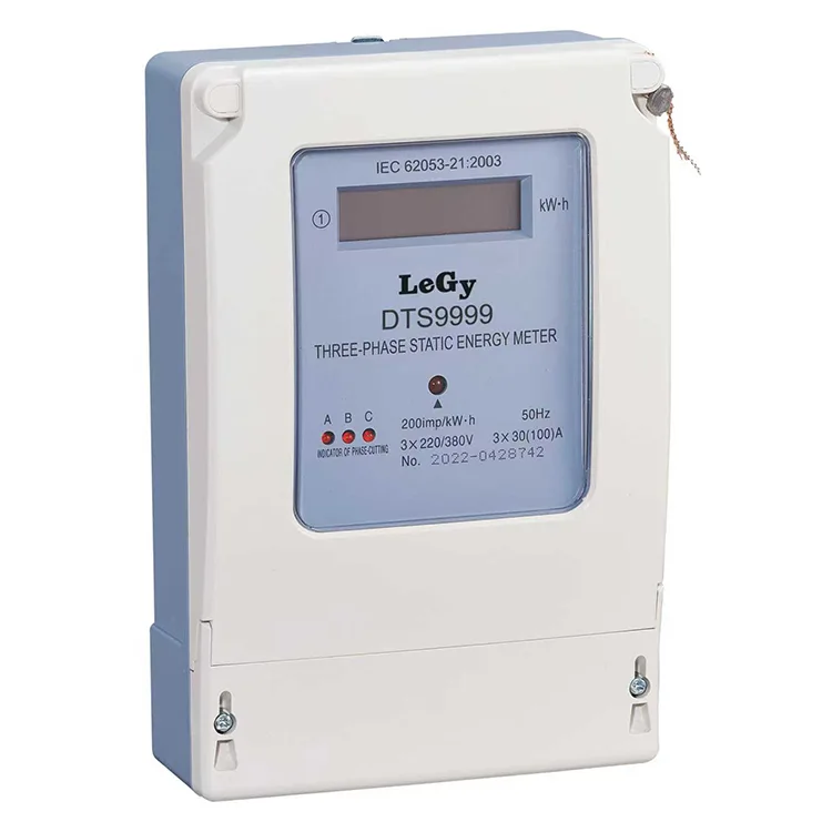 மூன்று கட்ட எலக்ட்ரானிக் kWh ஆற்றல் மீட்டர்
